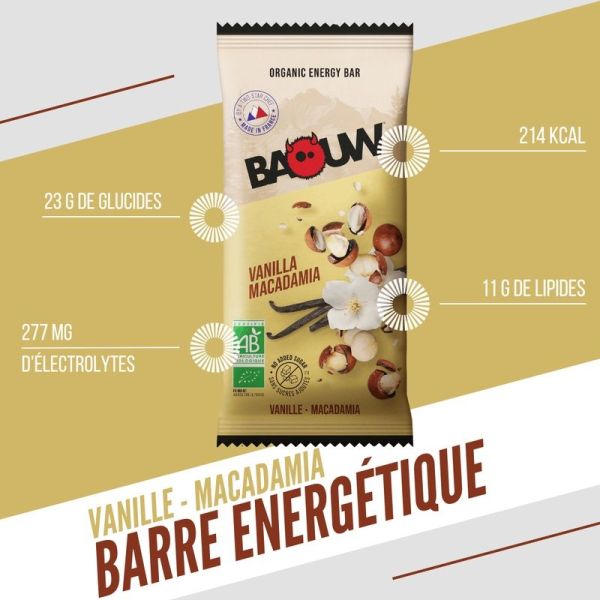 Energy Bars Vanilla - Macadamia - 50 g