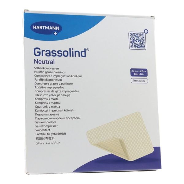 Grassolind Neutral - 5 cm x 5 cm - 10 compresses