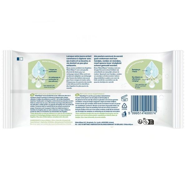 Lingettes Texturées Bébé - 60 unités