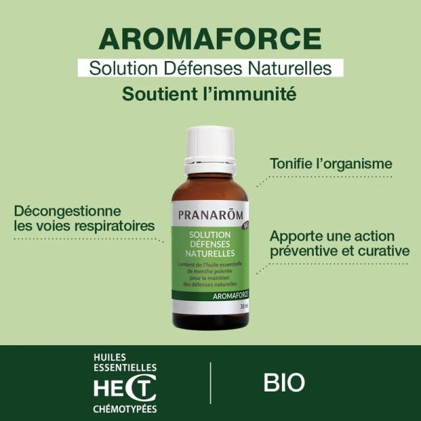 Solution Defenses naturelles aux Huiles Essentielles - Bio - 30 ml