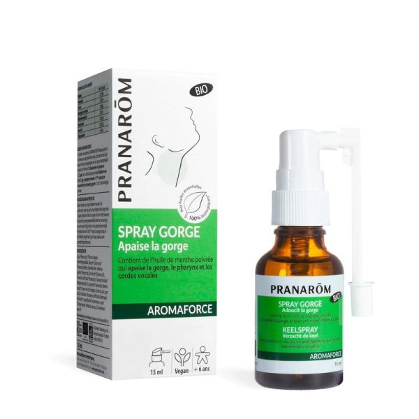 Spray gorge apaisant aux Huiles Essentielles - Bio - 15 mL