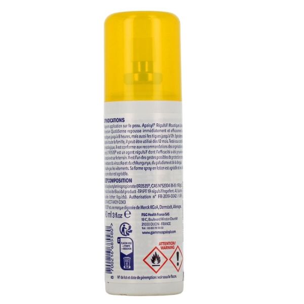 Repulsif moustiques protection quotidienne - 90 ml