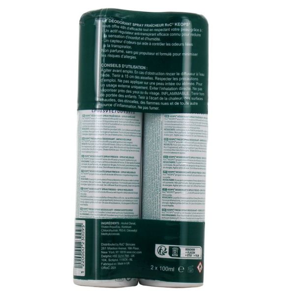 Deodorant Spray Fraicheur Keops - 100 ml