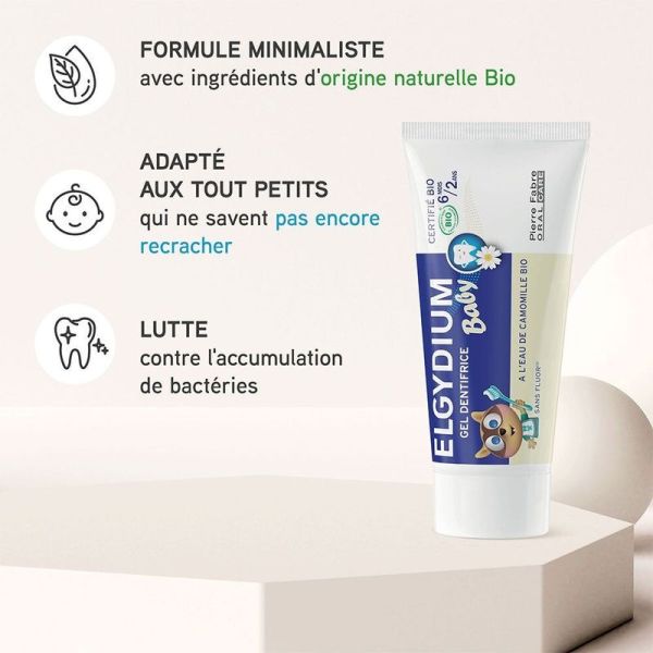 Dentifrice Bebe BIO Baby - 6 Mois-2 Ans - 30 ml
