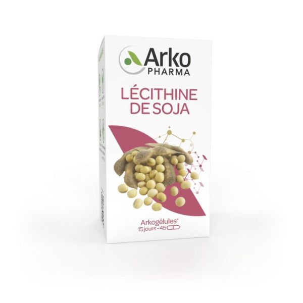 Lécithine de soja Glycine max 45 gélules