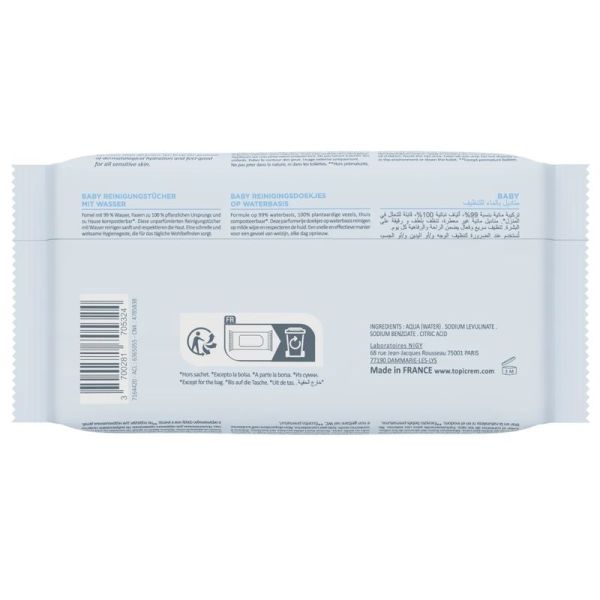 Baby Lingettes Nettoyantes à l'Eau - Lot de 4