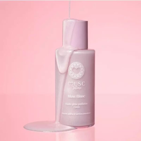 Huile Glow Pailletée - Musc Blanc - 100 ml