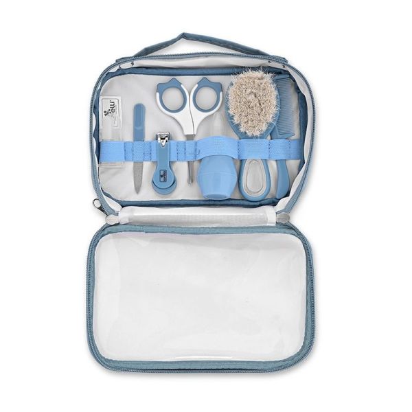 Hygiene set with travel case DELUXE Baby Care - blue