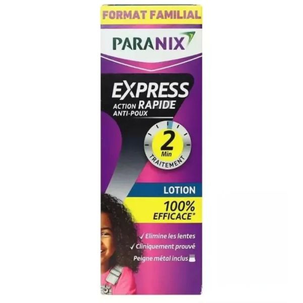 Express action rapide anti-poux format familial - 195 ml + 1 peigne