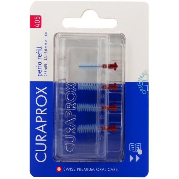 Curaprox Brossettes Interdentaires CPS 405 avec manche - Boîte de 5