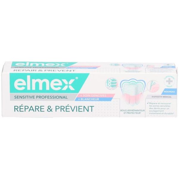 Répare et Prévient Dentifrice Soin Gencives + Blancheur Sensitive Professional - 75 ml