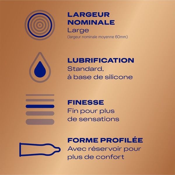 Nude Extra Large XL - 2 préservatifs