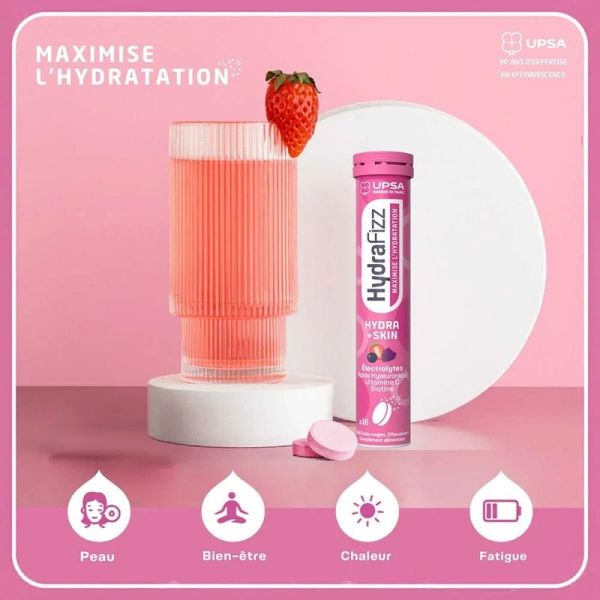 Hydra +Skin - fruits rouges - 16 comprimés