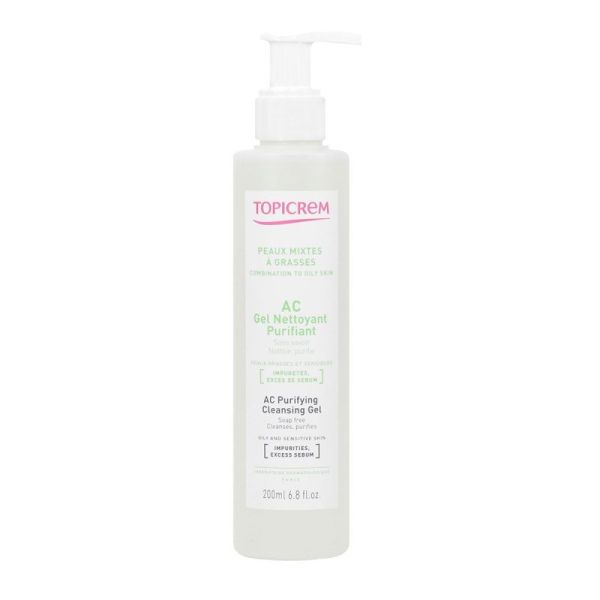 Topicrem Ac Gel Nett Purif Pompe 200Ml