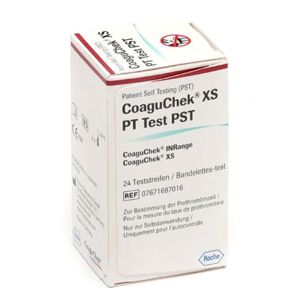 XS PT Test PST Bandelettes Mesure INR - 24 bandelettes