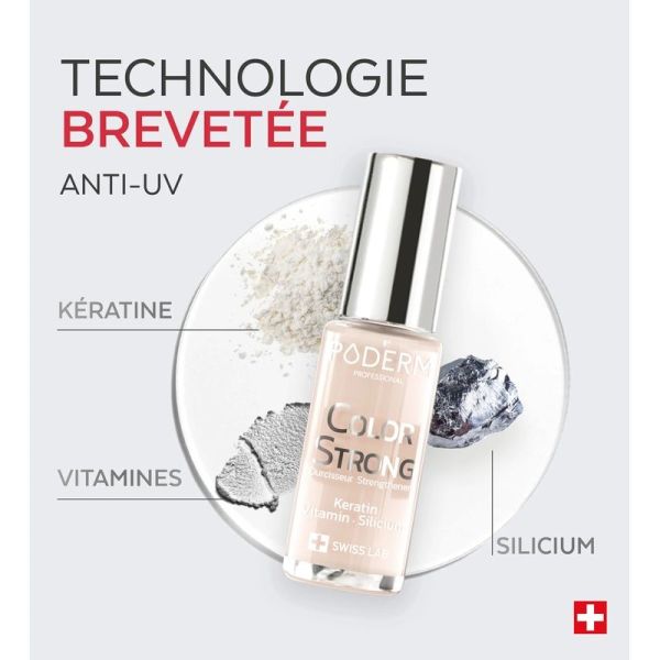 Poderm Color Strong Vernis Durcisseur n°903 Rose Poudré - 8 ml