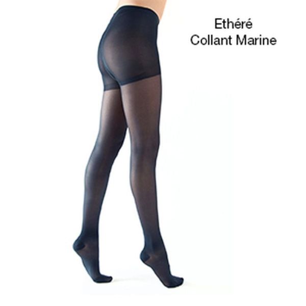 Collant de contention classe 2 semi-transparent Ethéré - Noir - T1