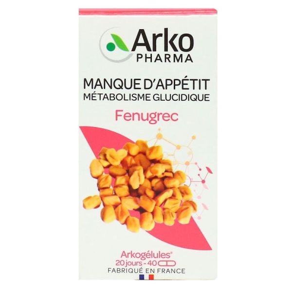 Arkogelule Bio Fenugrec Bte 40 Gelu
