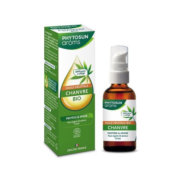 Huile Vegetale Chanvre Bio - 50 ml