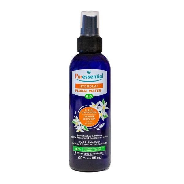 Puressentiel Hydrolat fleur d'oranger bigarade peau sèche 200ml