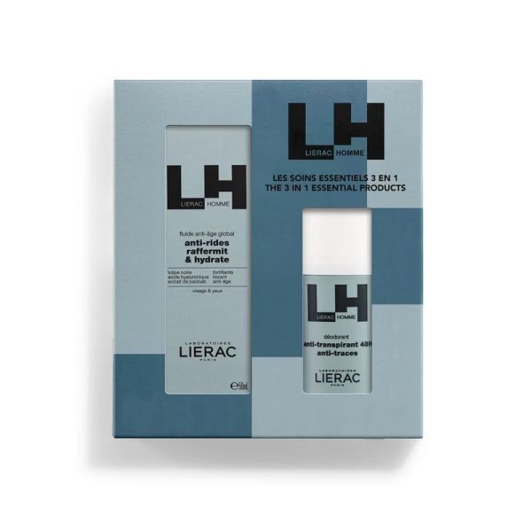 Coffret Fête des Pères Fluide Anti-Âge + Déodorant Offert Homme - Fluide 50 ml, Déodorant 50 ml
