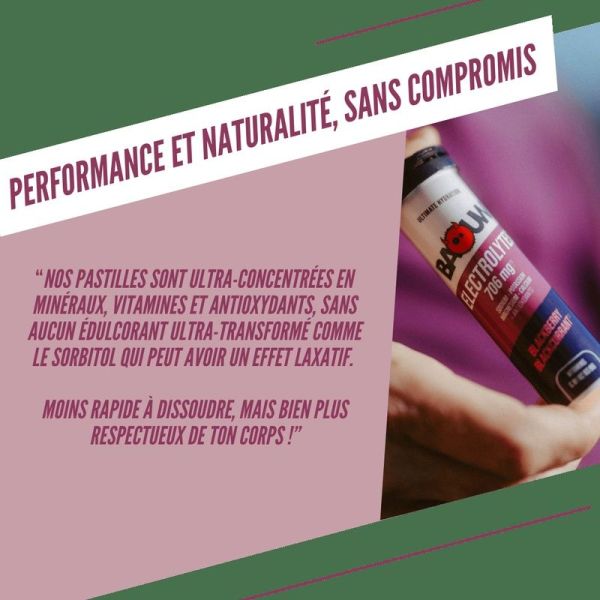 Electrolytes Tablets BLACKBERRY - BLACKCURRANT - 10 pastilles