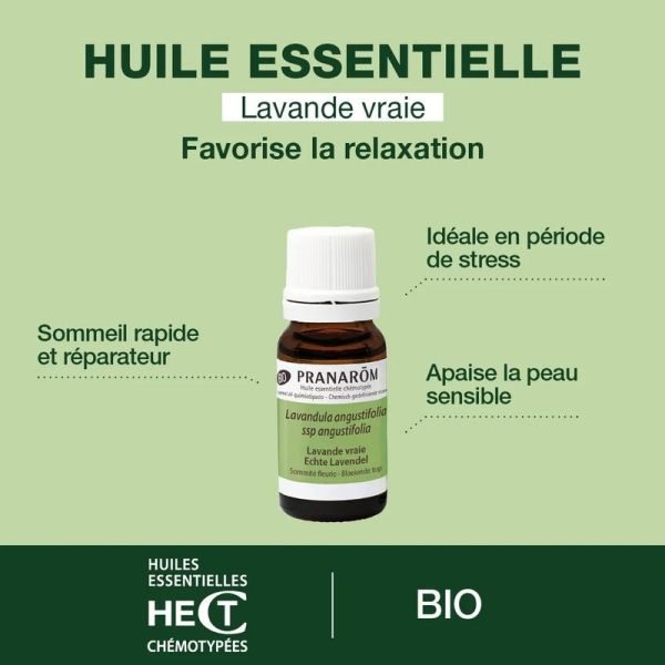 Huile Essentielle de Lavande vraie - Bio - 10 ml