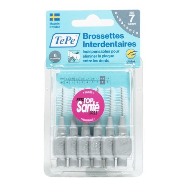 TePe Brossettes interdentaires originales 0,80 mm (x6)