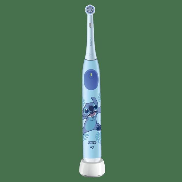 iO Kids Disney Stitch Brosse à Dents Électrique, 1 Brossette, 3 Modes Avec Mode Douceur Pour Enfants