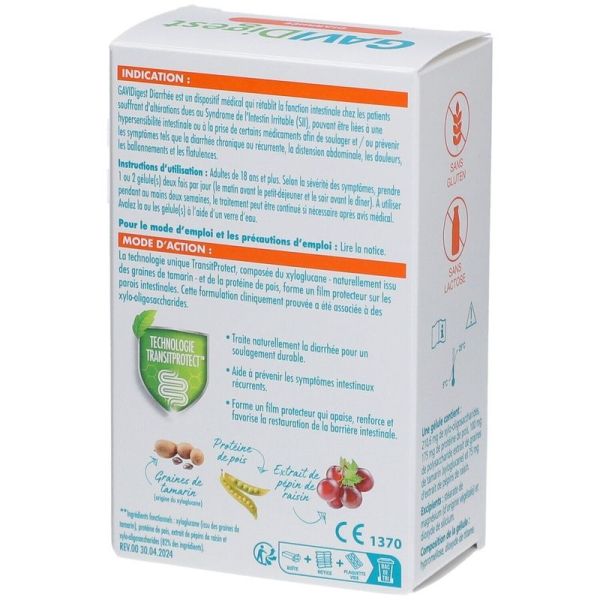 Gavidigest Diarrhée - 60 gélules