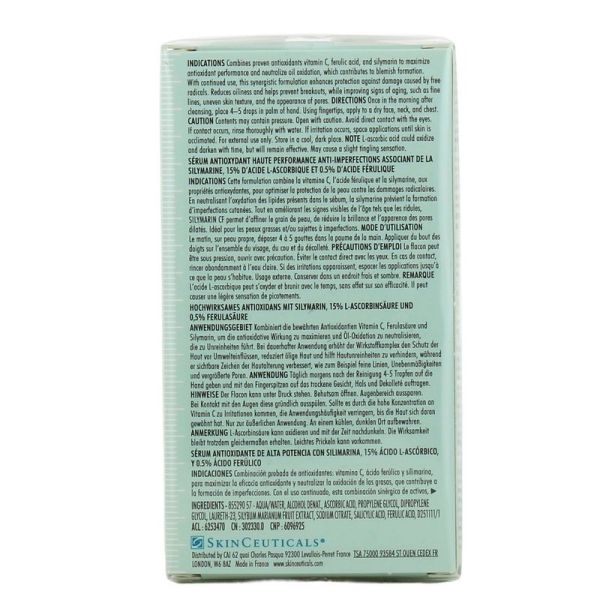 Trousse Routine Rides & Imperfections - Sérum Silymarin CF Antioxydant 30 ml, Crème Solaire SPF50 Visage Offerte 15 ml