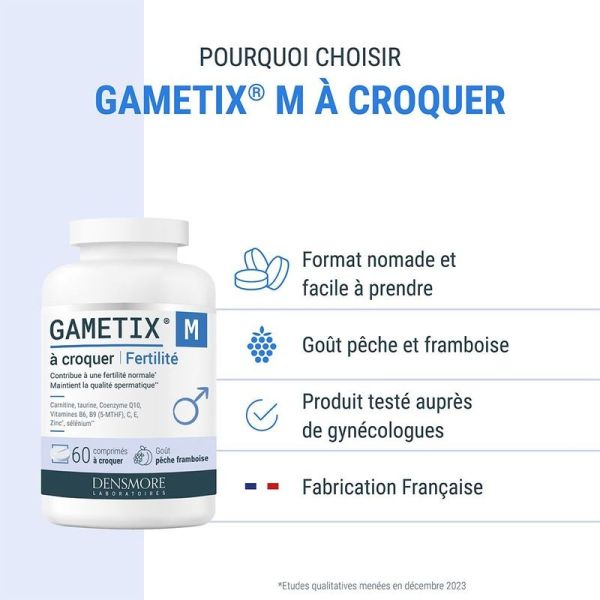 Gametix M Fertilité - 60 comprimés à croquer