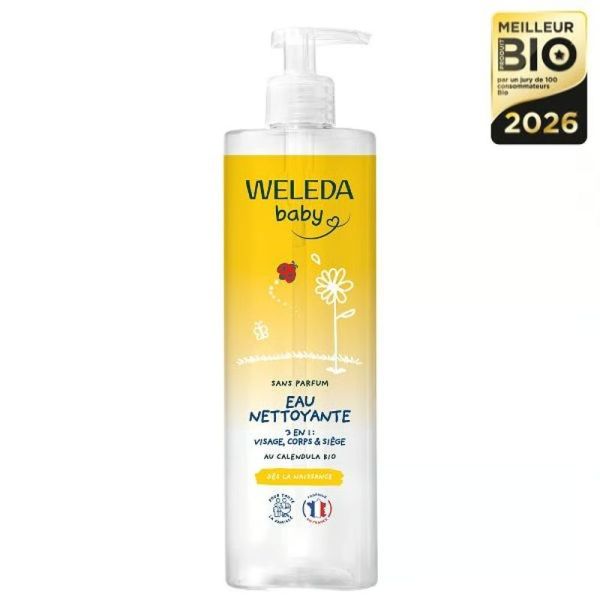 Eau nettoyante Calendula sans parfum - 400 ml