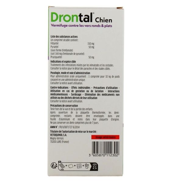 Drontal Chien Arôme viande Comprimés - 6 comprimés