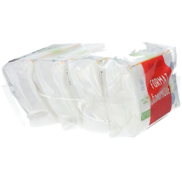 Lingettes à l'eau - Sans parfum - 4 sachets de 60 lingettes