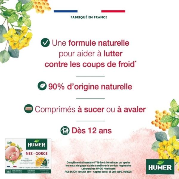 Nez et Gorge Jour et Nuit - 15 comprimés