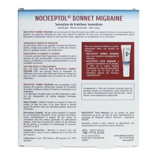 Bonnet Migraine - Taille unique