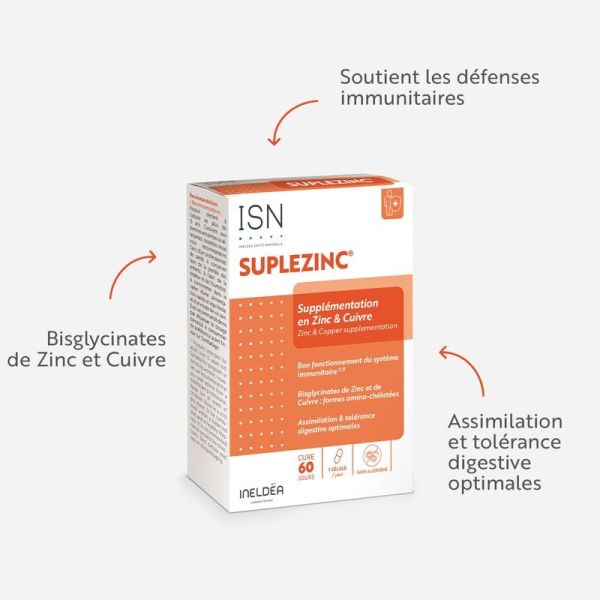 SUPLEZINC - 60 gélules
