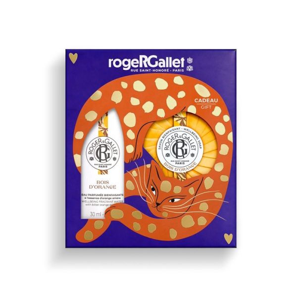 Coffret Noël Savon Bienfaisant + Eau parfumée Bienfaisante - Bois d'Orange - 30 ml + 100 g
