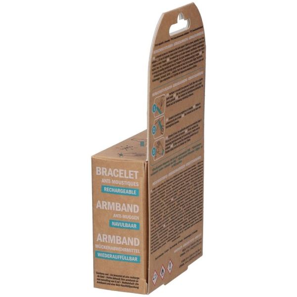 Bracelet Anti-Moustiques Junior - 1 bracelet + 1 recharge de 6 ml