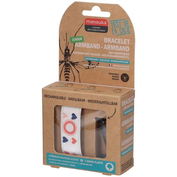 Bracelet Anti-Moustiques Junior - 1 bracelet + 1 recharge de 6 ml