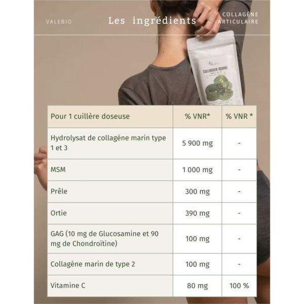 Collagène Marin Type 1-2-3 Confort et Souplesse Articulaire - 180 g