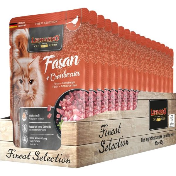 Leonardo Faisan + Canneberges - Chat adulte 1,36 kg