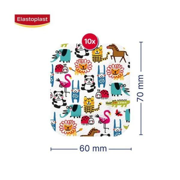 Pansements Sensible XL enfants - 6 x 7 cm, 10 pansements