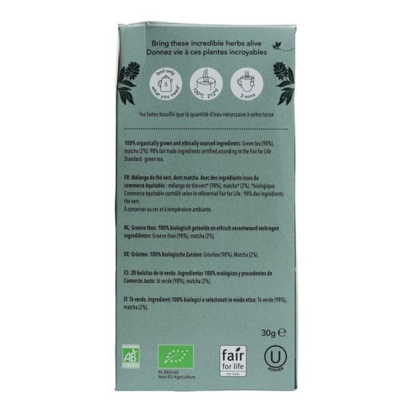 The Vert Matcha Supreme Bio - 20 sachets