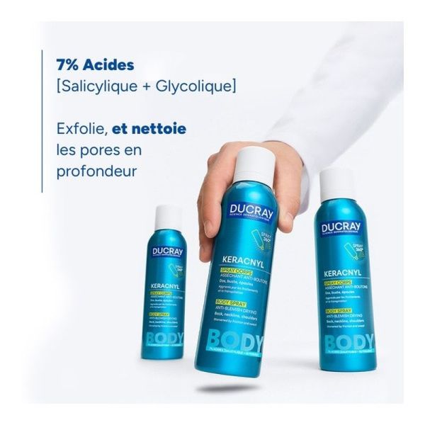 Keracnyl Spray corps asséchant anti-boutons - 150 ml