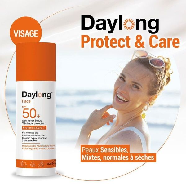 Fluide Solaire Régulateur Multi-Protection SPF50+ Protect & Care - 50 ml