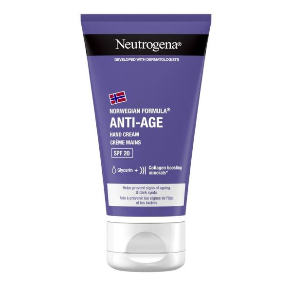 Crème Mains Anti-Âge SPF 20 Formule Norvégienne