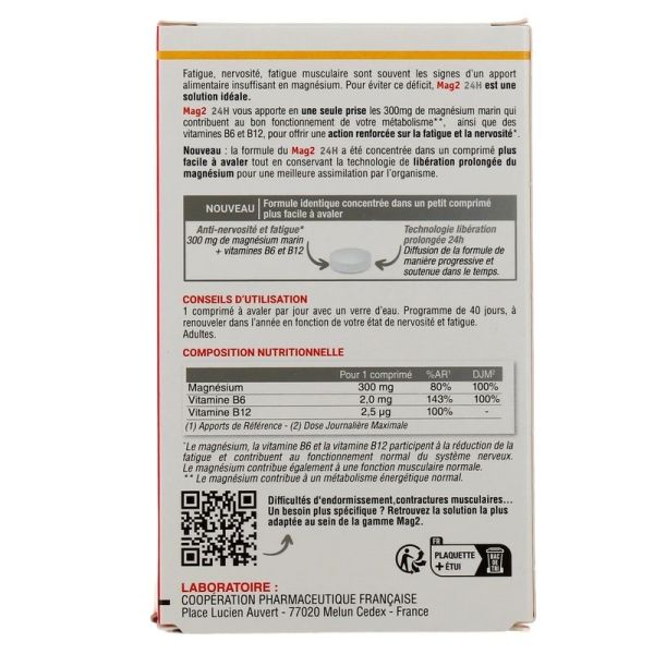 Mag 2 24h - 120 comprimés