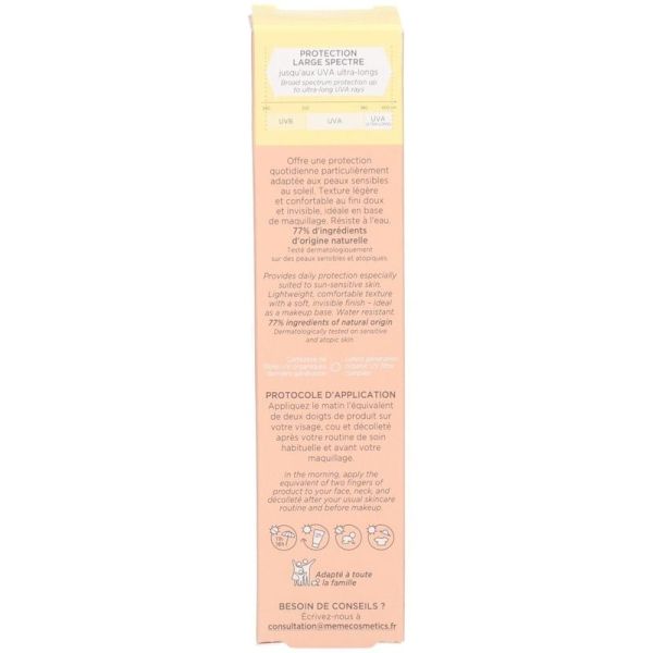 Le Fluide Solaire Très Haute Protection SPF50+ - Visage - Peaux Sensibles - 40 ml